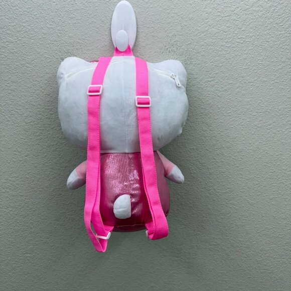 Sanrio Hello Kitty Pink Bow Plush Backpack - Picture 6 of 7